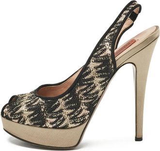 Missoni Pumps con cinturino posteriore - Nero