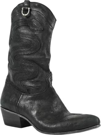 John Richmond Tall Boot - Dames - Cowboylaarzen - Zwart - 39 EU - Schoenen