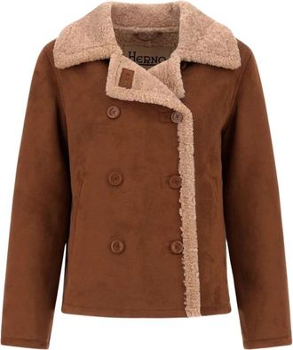 Herno Nepbontjas - Dames - Jassen - Bruin - M - Nepbont - Jassen
