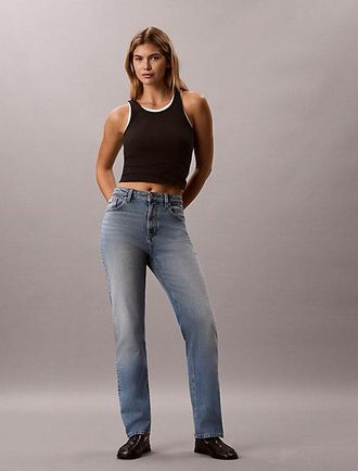Calvin Klein High Rise Straight Jeans