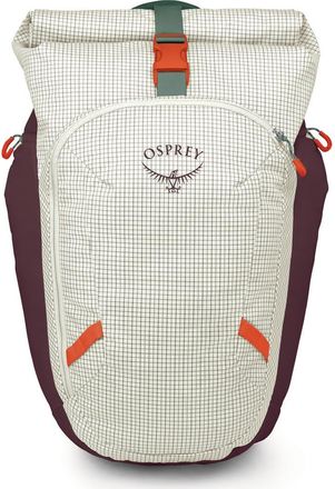 Osprey Transporter 30-Liter Roll Top Backpack in Mystery White/Moody Burgundy at Nordstrom