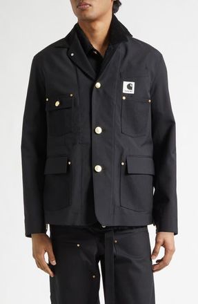 sacai x Carhartt WIP Suiting & Duck Jacket in Black at Nordstrom, Size 4