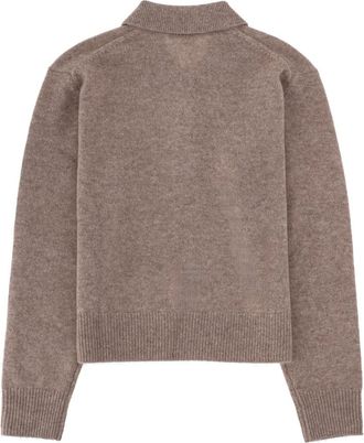 Sporty & Rich Cashmere-Wool Polo Shirt - Brown