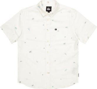 Quiksilver Apero Tropic Short Sleeve Cotton Button-Up Shirt in Marshmellow Prnt 4 at Nordstrom, Size Small