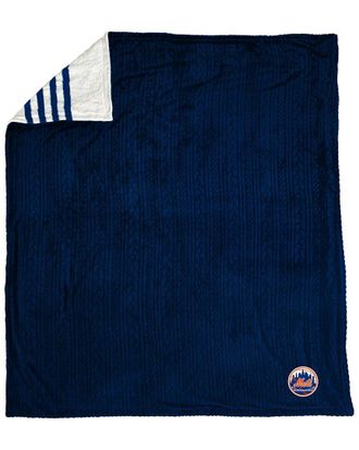 Pegasus Sports New York Mets Mlb Sherpa Stripe Blanket