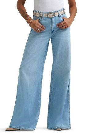 Wrangler Canyon High Waist Wide Leg Jeans in Trophy Twilight at Nordstrom, Size 26