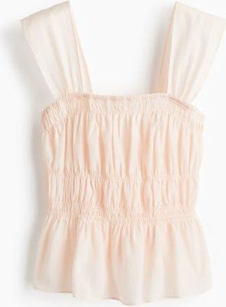 H&M Draped Top in Powder Pink at Nordstrom, Size Xx-Large