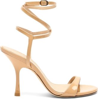 Stuart Weitzman Nudist Wrap 100 - Dames - Sandalen met hakken - Beige - 36 EU - Schoenen