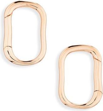 Monica Vinader Alta Capture Mini Huggie Hoop Earrings in Rose Gold at Nordstrom Rack