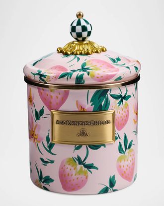 MacKenzie-Childs Small Strawberry Canister