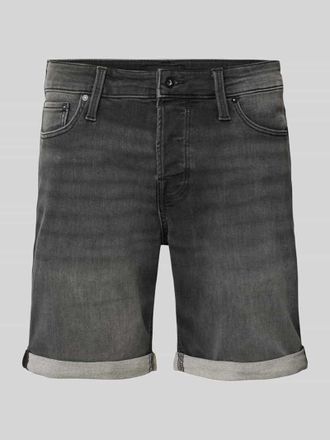 Jack & Jones Jack & Jones Regular Fit Jeansshorts im 5-Pocket-Design Modell RICK in Dunkelgrau, Gr&ouml;&szlig;e XXL