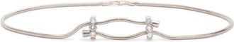 Lanvin brass crystal belt - women - Brass/Crystal - L - Silver