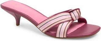 Cecelia New York Fred Kitten Heel Slide Sandal in Pink Multi at Nordstrom, Size 8.5