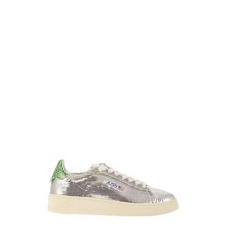 Autry Dallas Low Sparkling Sneakers - Dames - Sneakers - Grijs - 36 EU - Katoen - Schoenen