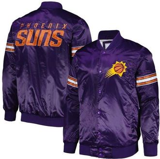 Starter Mens Starter Purple Phoenix Suns Pick & Roll Satin Full-Snap Varsity Jacket at Nordstrom, Size Xx-Large