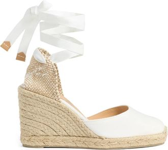 Castaner Carina/8/001 9 cm Wedges - Dames - Sleehakken - Wit - 40 EU - Schoenen
