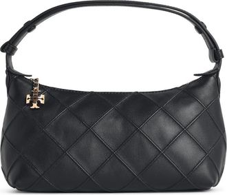 Tory Burch Tory Burch Fleming mini-clutch in zwart cr&egrave;me nappaleer