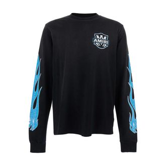 Amiri Hombre, Camisetas, Negro, Talla: S