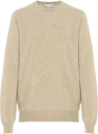 Malo Sandro Crew Neck - Heren - Cashmere truien - Bruin - M - Kasjmier - Truien & Vesten