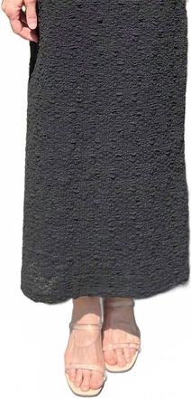 Esqualo Bubble Flower Skirt In Black