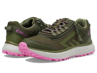Billy Footwear BILLY Inclusion Trail Womens Shoes Olive/Pink : 9.5 W, Synthetic