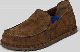 Birkenstock Loafer aus echtem Veloursleder Modell Utti in Dunkelbraun, Gr&ouml;&szlig;e 41