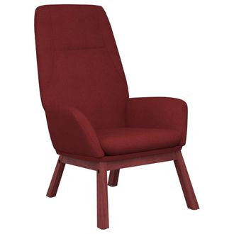 vidaXL Sill&oacute;n De Relax De Tela Color Rojo Tinto Vidaxl