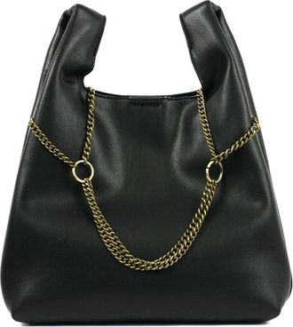 Street Level Womens Tote With Chain Detail Bag In Black