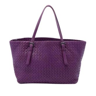 Bottega Veneta Bolsa Tote de Piel Pre-owned - Pre-owned - Mujer - P&uacute;rpura - ONE SIZE