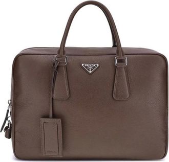 Prada Tassen, Heren, Bruin, ONE Size, Leer, Elegante herentas met iconisch ontwerp