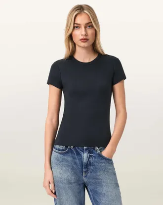 AllSaints Cotton Stevie Slim Fit Short Sleeve T-Shirt, Size: XS