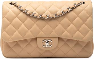 Chanel Tweedekans Jumbo Classic Lamsleer Dubbele Flap