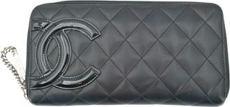 Chanel Leren Portemonnee Cambon