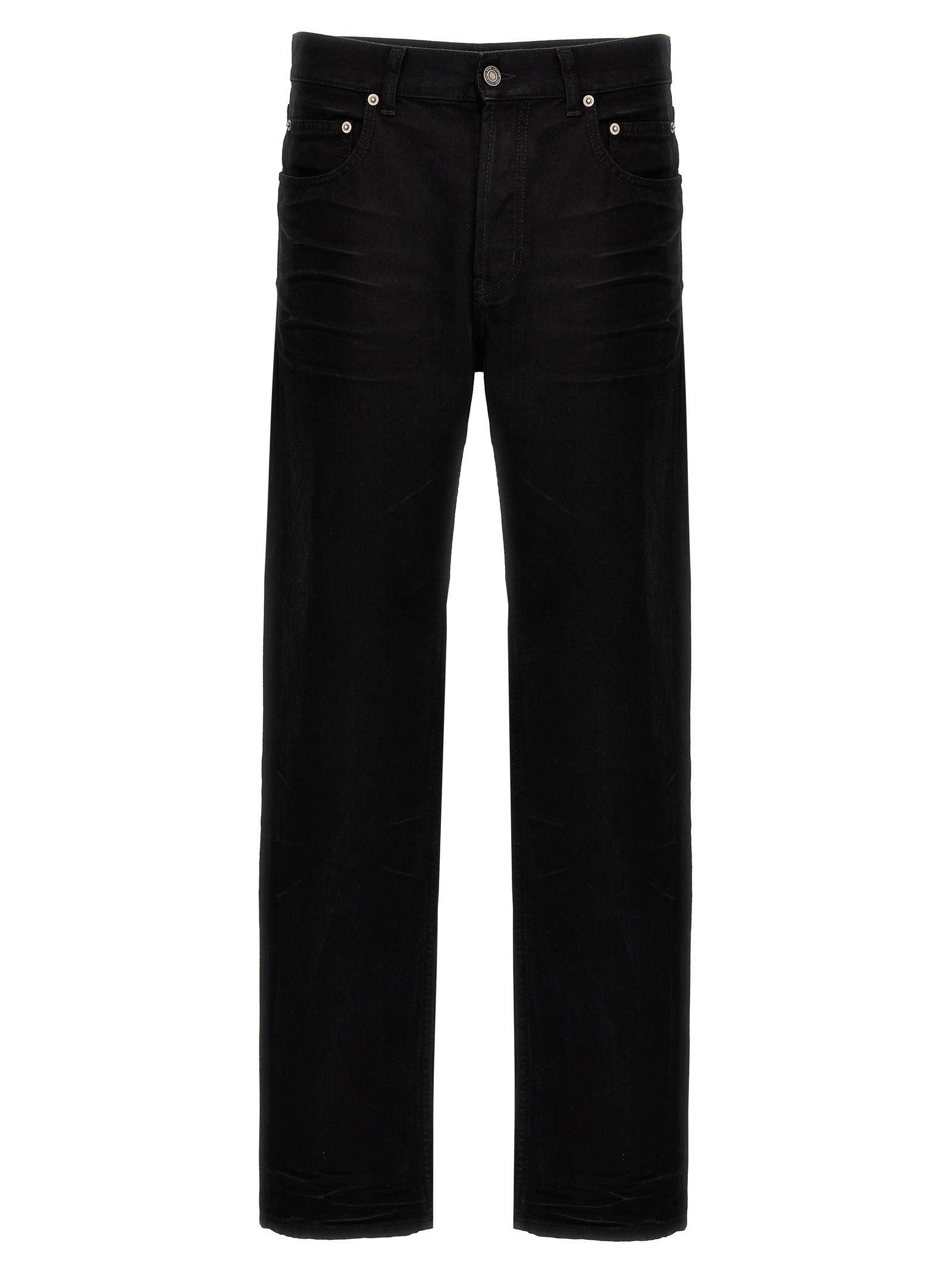 ★24AW SAINT LAURENT ブラック カジュアル コットン ジーンズ ☆24AW SAINT LAURENT ブラック カジュアル コットン ジーンズ