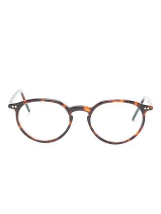 Lunor Bril met rond montuur - Bruin