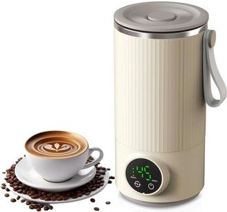 No Brand Hervidor De Viaje - Hervidor El&eacute;ctrico Usb - Port&aacute;til De 400 Ml - Hervidor De Acero Inoxidable - Incluye Bater&iacute;a Recargable - Ideal Para Acampar - Pla