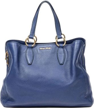 Miu Miu Borsa con zip - Blu