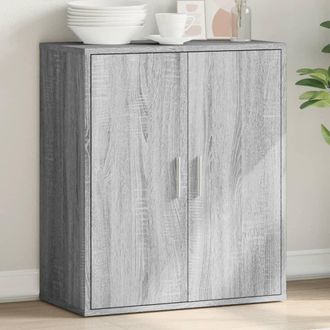 vidaXL Aparador De Madera De Ingenier&iacute;a Gris Sonoma 79x38x80 Cm Vidaxl