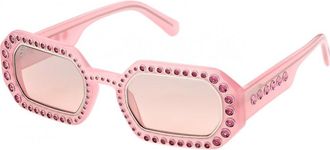 Swarovski Womens SK0345-4872U SK0345 48 4872U Sunglasses - Pink - One Size