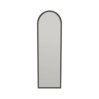 Dmora Dmora - Espejito Zaniah, Espejo, Objeto De Decoraci&oacute;n De Pared, Decoraci&oacute;n De Espejo, 50x2h160 Cm, Negro, Con Embalaje Reforzado