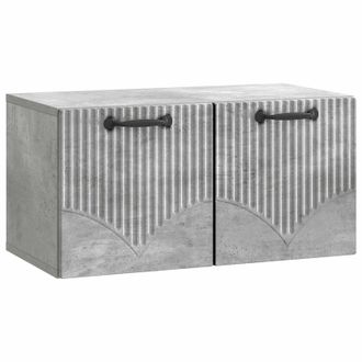 vidaXL Mueble Para Tv De Pared Gris Hormig&oacute;n 59,5 X 31 X 30 Cm Vidaxl
