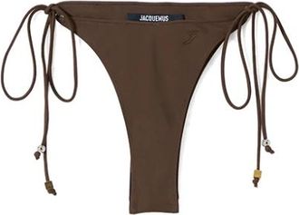 Jacquemus Le bas de plage Triangle - Dames - Bikinis - Bruin - M - Badmode