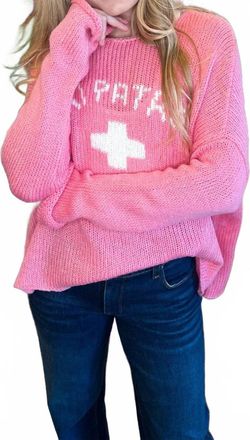 Wooden Ships Womens Ski Patrol Chunky Sweater In Pink