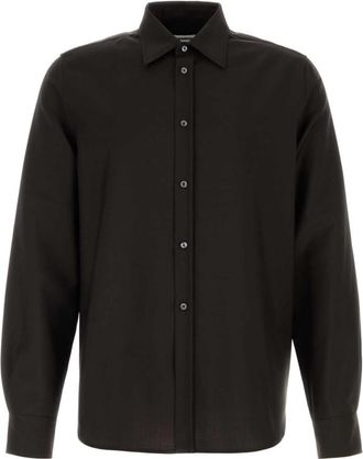 Jil Sander Brown Regular Solid Shirt