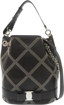 Ferragamo Pre-owned Bucket Bag - Pre-owned - Mujer - Negro - ONE SIZE