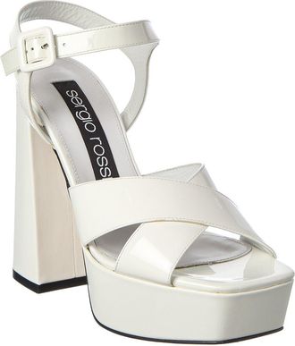 Sergio Rossi Alicia 90 Patent Platform Sandal
