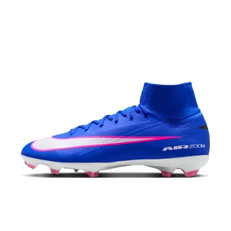 Nike Mens Mercurial Superfly 10 Pro Firm-Ground High-Top Soccer Cleats in Blue | HF9433-446