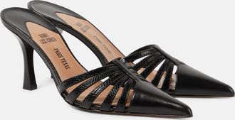 PARIS TEXAS Nadia 85 cutout leather mules