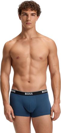 HUGO BOSS Boxershorts met logo voor heren (set van 3) (Blauw/Teal/Navy)