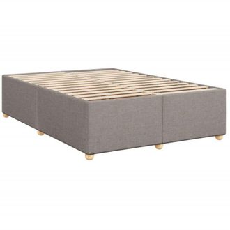 vidaXL Cama Sin Colch&oacute;n Tela Gris Taupe 140x190 Cm Vidaxl